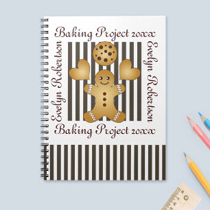 Cute Gingerbread Man Cookie Notebook