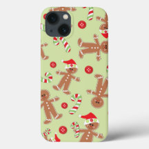 Cute Gingerbread Man Festive Christmas Candy Theme