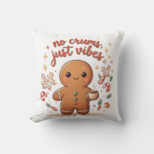 Cute Gingerbread “No Crumbs Just Vibes” Christmas 