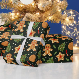 Cute Gingerbread Wrapping Paper