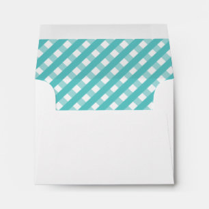 Cute Gingham Personalised Stationery Envelopes