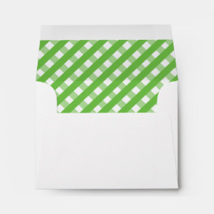 Cute Gingham Personalised Stationery Envelopes