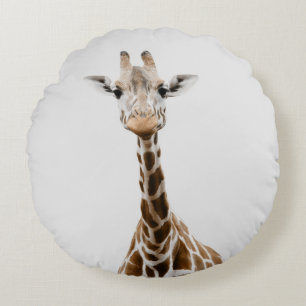 Cute Giraffe 1 #animal#art Round Cushion