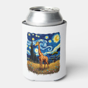 Cute Giraffe Africa - Starry Night T-Shirt Can Cooler