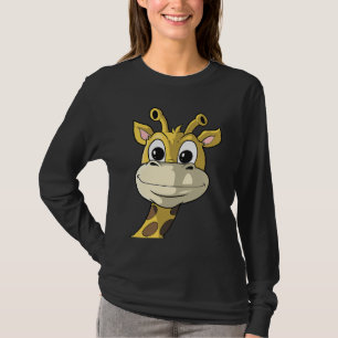 Cute Giraffe Animal Face Africa Zoo Safari  1 T-Shirt
