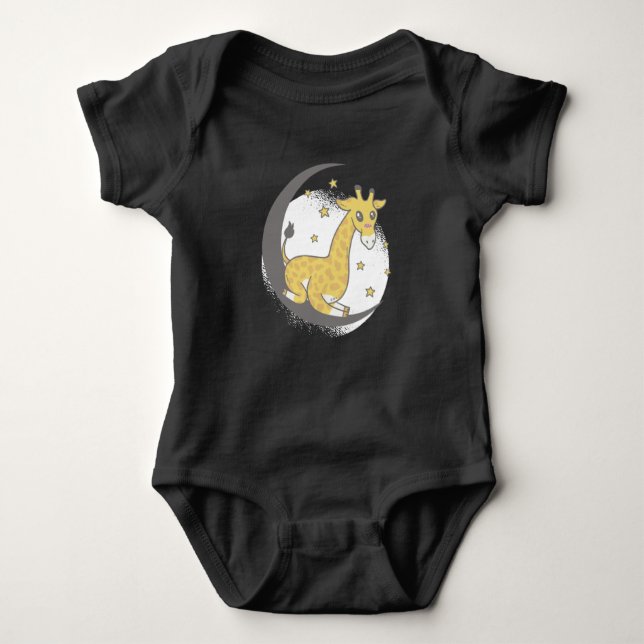 Cute Giraffe Baby Bodysuit (Front)