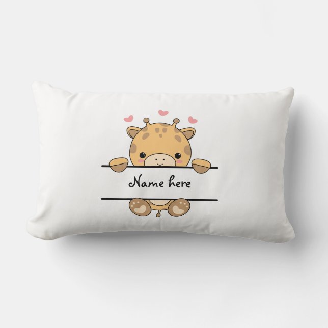 Cute Giraffe Baby Pillow (Front)