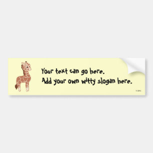 Cute Giraffe Bumper Sticker