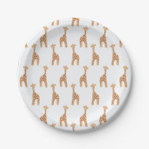 cute giraffe cartoon printed