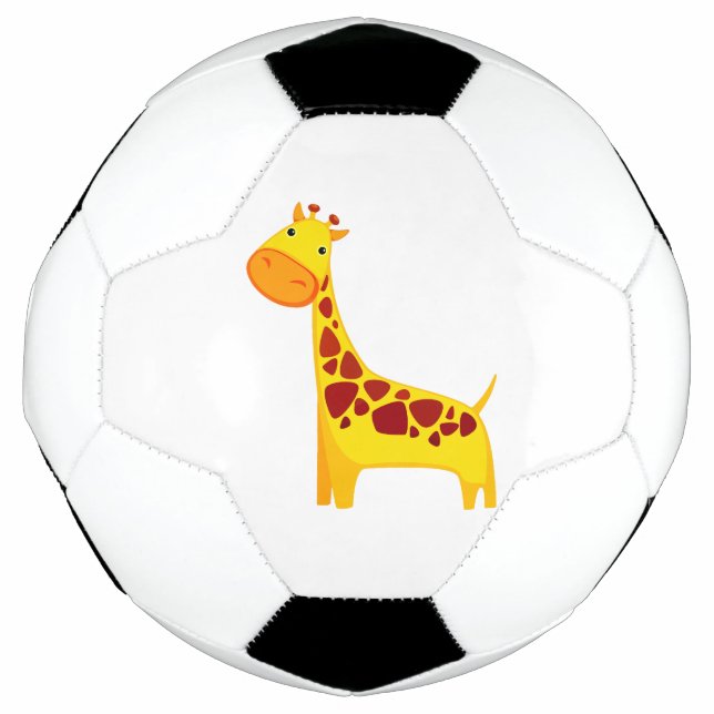 Cute giraffe cartoon soccer ball (Front)