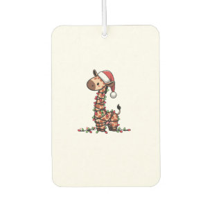 Cute Giraffe Christmas Tree Giraffe Lovers   Car Air Freshener