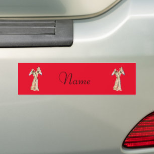 Cute Giraffe Couple  Thunder_Cove Bumper Sticker