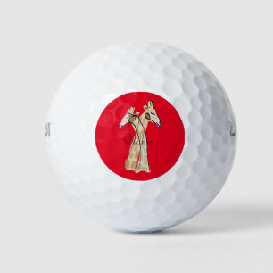 Cute Giraffe Couple  Thunder_Cove Golf Balls