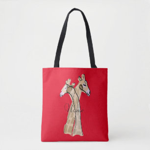 Cute Giraffe Couple  Thunder_Cove Tote Bag