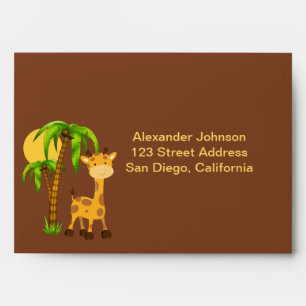 Cute Giraffe Envelope