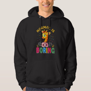 Cute Giraffe Flowers Autism Awareness For Giraffe Hoodie