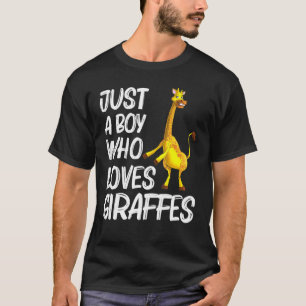 Cute Giraffe For Boys Kids Wildlife Tallest Zoo An T-Shirt