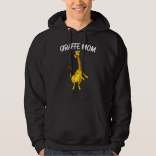 Cute Giraffe For Women Mum Wildlife Tallest Zoo An Hoodie