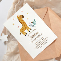 Cute giraffe. Funny safari animal kids birthday