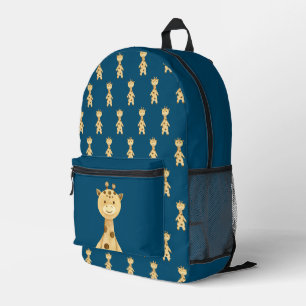 Cute Giraffe gender neutral Printed Backpack