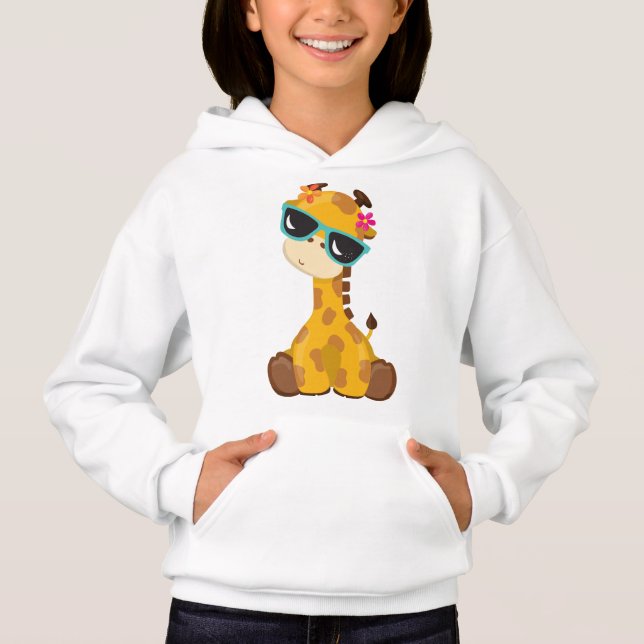 Cute Giraffe, Giraffe With Sunglasses, Cute Animal (Front)
