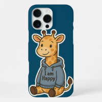 Cute Giraffe Hoodie Sticker
