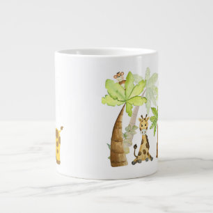 Cute Giraffe Illustration Large Coffee Mug