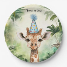 Cute Giraffe Jungle Baby Shower Party Beautiful