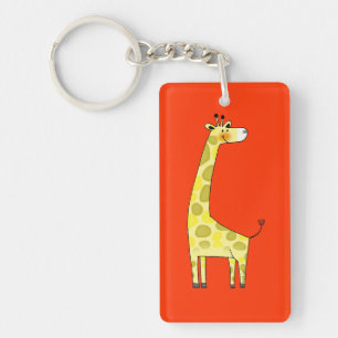 Cute giraffe key ring