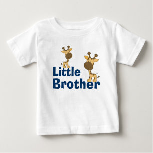 Cute Giraffe Little Brother Baby T-Shirt