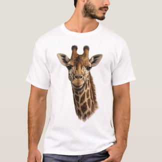 Cute Giraffe Minimal T-Shirt – Simple Animal Desig