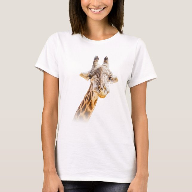Cute Giraffe Modern Animal T-Shirt (Front)