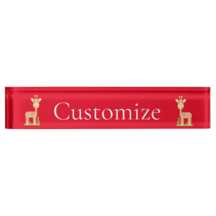 Cute Giraffe Munching  Thunder_Cove Nameplate