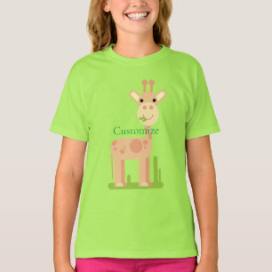Cute Giraffe Munching Thunder_Cove T-Shirt