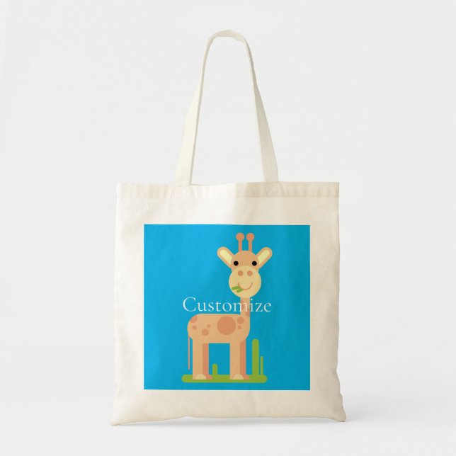 Cute Giraffe Munching  Thunder_Cove Tote Bag (Front)