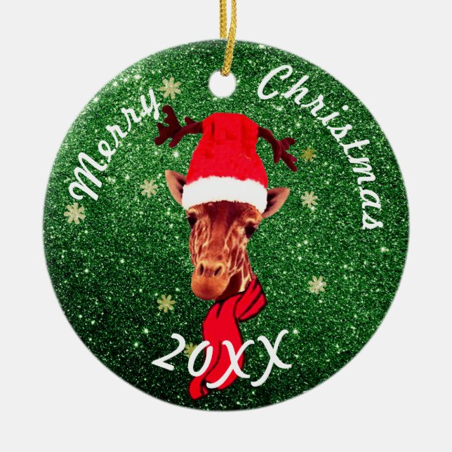 Cute Giraffe Ornament | Christmas Tree Decorations (Front)