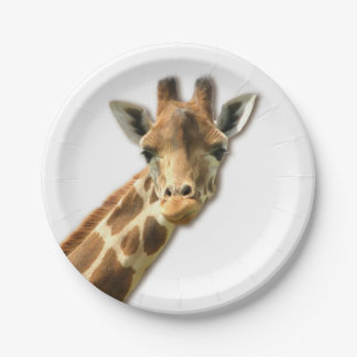 Cute Giraffe Paper Plate