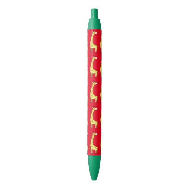 cute giraffe pattern black ink pen (Front Vertical)