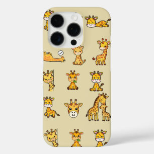 Cute Giraffe Pattern Phone Case – Adorable Kawaii