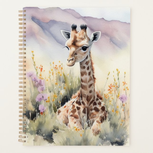 Cute Giraffe  Planner (Front)