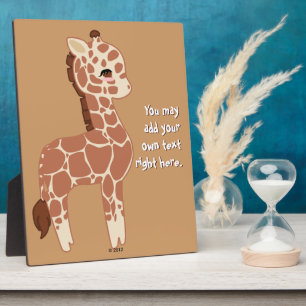 Cute Giraffe Plaque