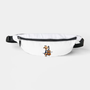 Cute Giraffe Playing Cello Giraffes Musician Music Bum Bags
