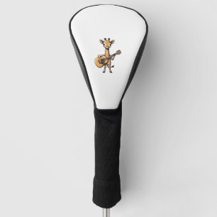 Cute Giraffe Playing Guitar Giraffes Musician Musi Golf Head Cover