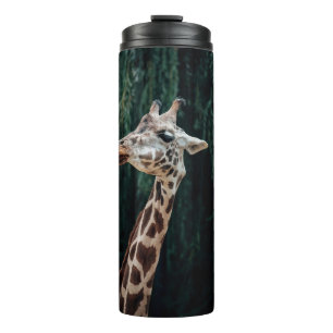 CUTE GIRAFFE PORTRAIT THERMAL TUMBLER