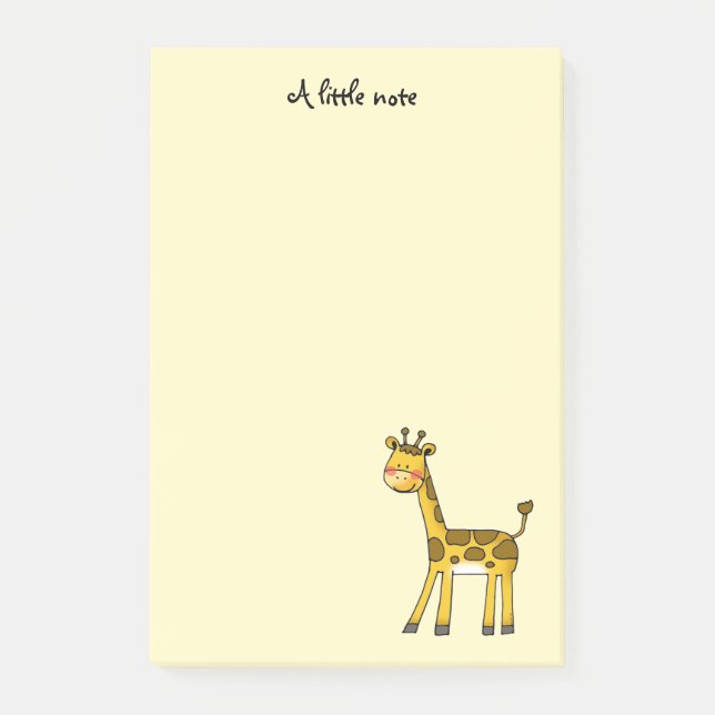cute giraffe post-it notes (Front)