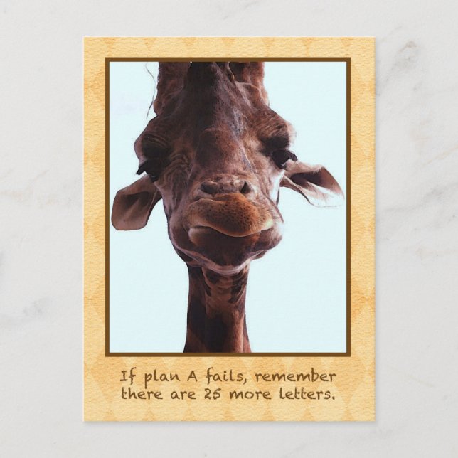 Cute Giraffe Postcard (Front)