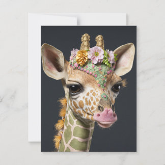 Cute Giraffe Postcard