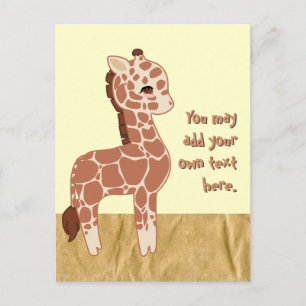 Cute Giraffe Postcard