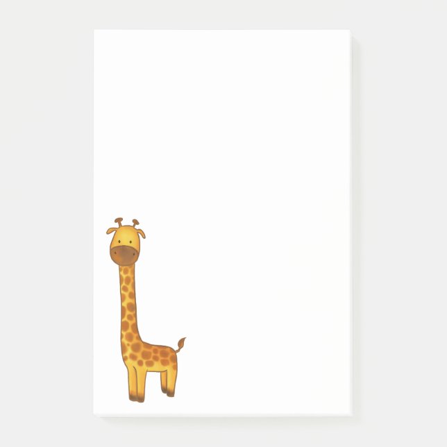 Cute Giraffe Safari Animal Post-it Notes (Front)