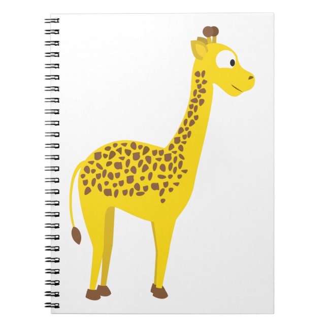 Cute Giraffe Spiral Notebook (Front)
